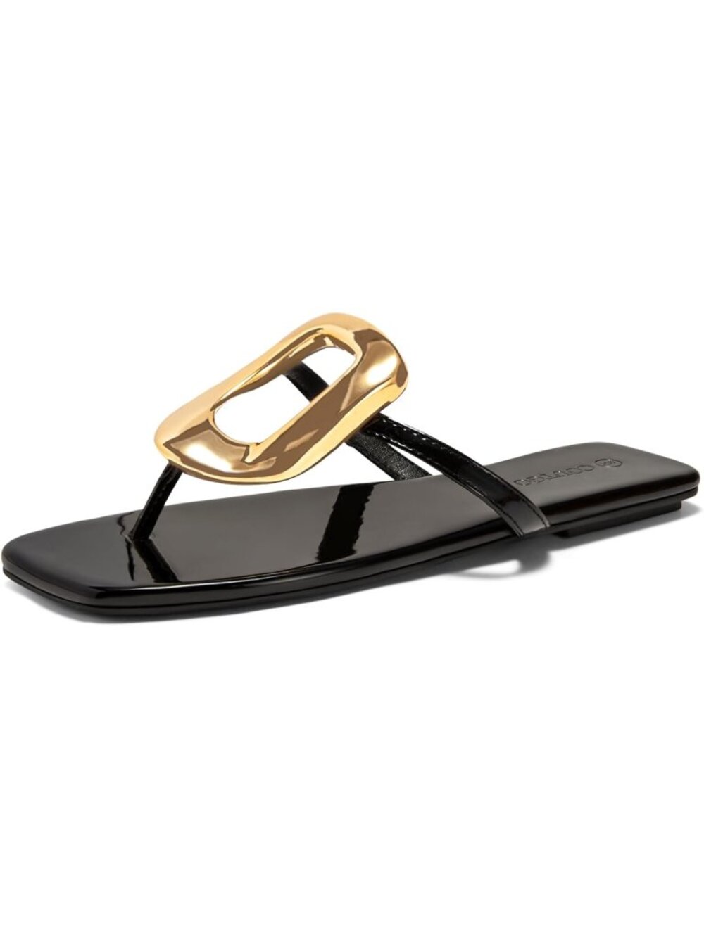 Women's Flat Sandals Comfortable Flip Flops Slide Black Sandals For Summer